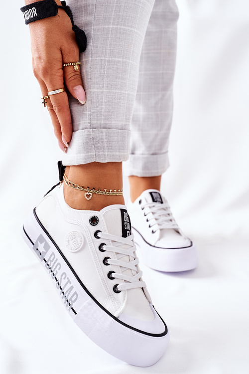 Tenisky na bielej platforme Big Star II274021