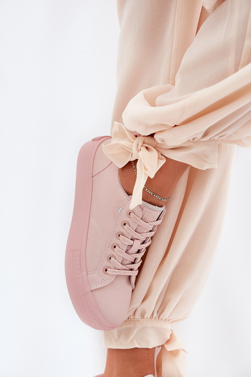 Dámské Tenisky Na Platformě Z Eko Kůže Big Star RR274A294 Růžové