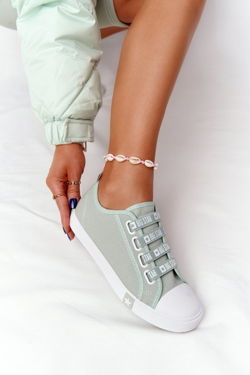 Dámska veľká hviezda HH274097 Zelené tenisky