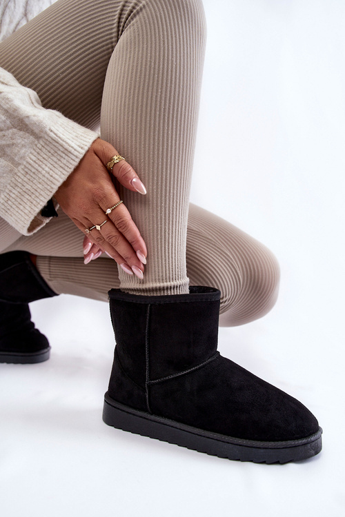 Ženské izolované čierne snehové topánky Virgina