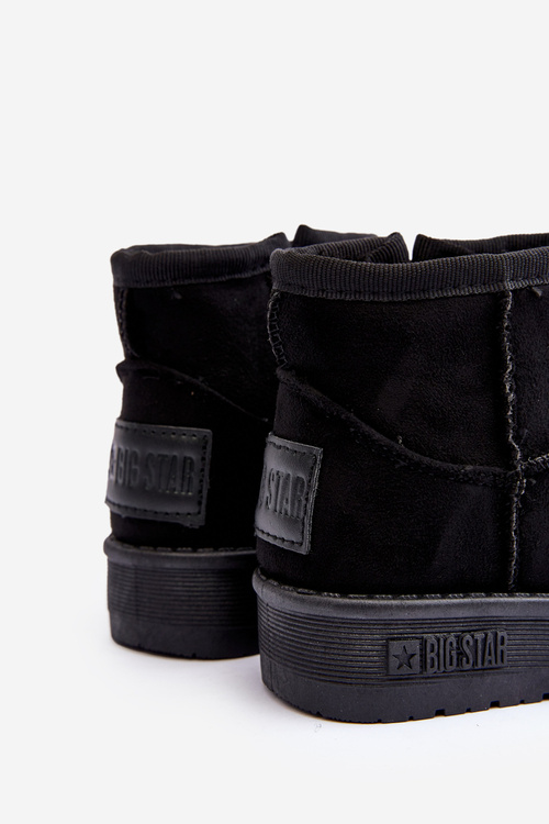 Detské snehové topánky izolované čiernou veľkou hviezdou MM374100