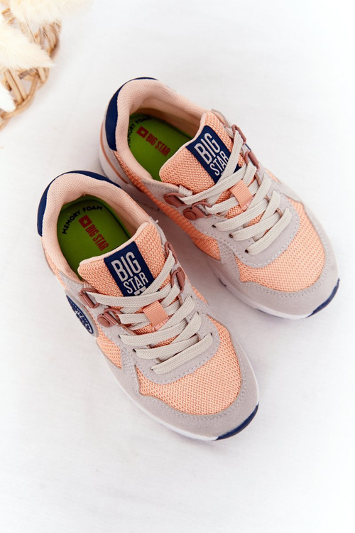 Dětské Sportovní Obuv Memory Foam Big Star HH374180 Oranžové