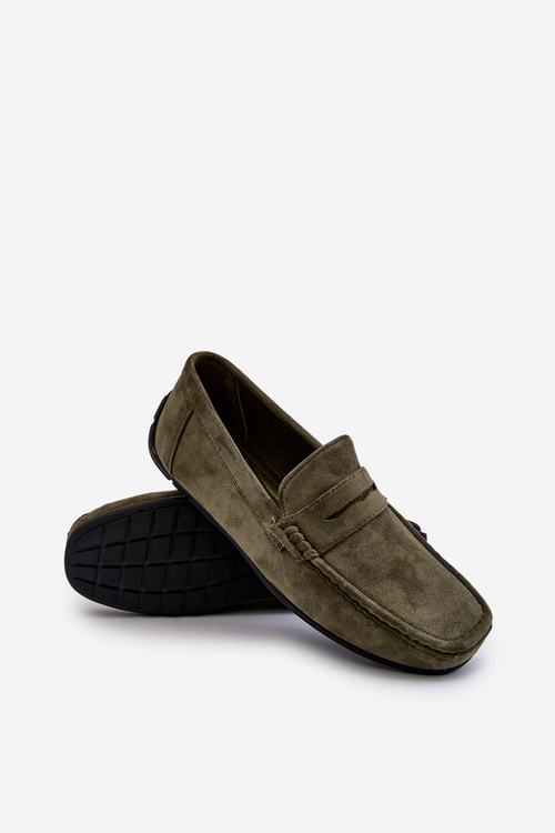 Pánske semišové mokasíny Navy modré