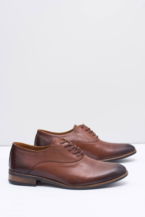 Pánské Polobotky Elegantní Kožené Boty Hnědé Clark