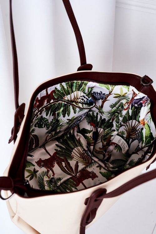 Kabelka Shopper Přes Rameno NOBO K3180 Světle Béžová