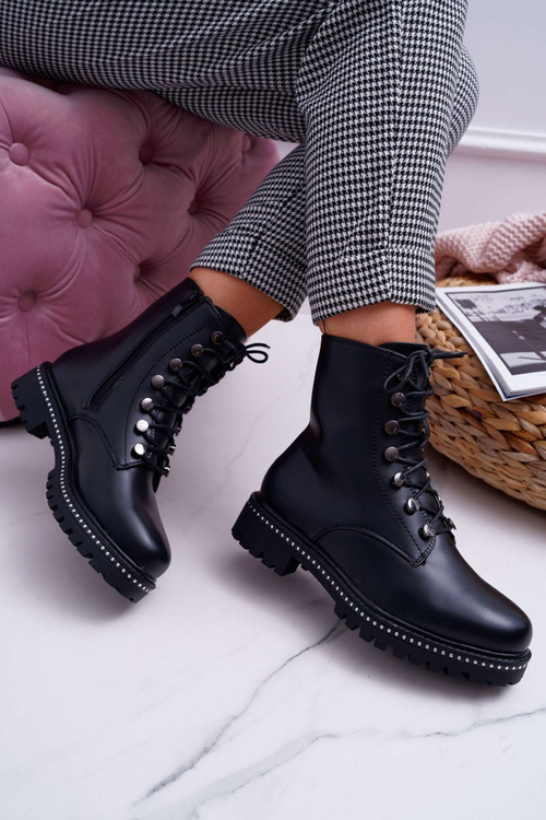 Dámske ploché päty vysoké podpätky čierne topánky Black Buena