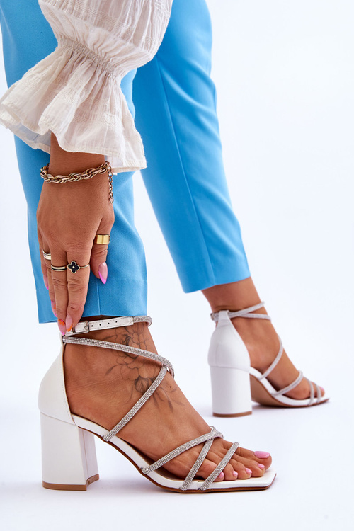 Dámske kožené sandále s vysoko zakoreneným Liviano