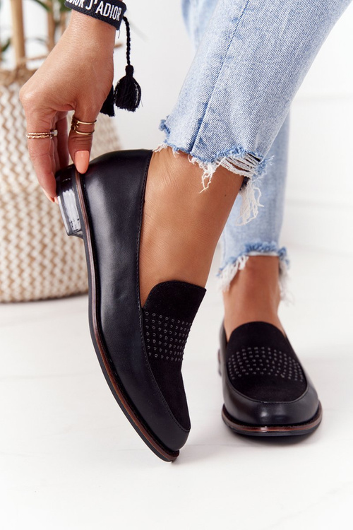 Dámske Sergio Leone PB255 Čierne mokníky