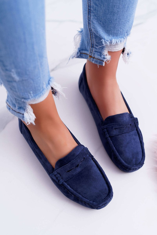 Ženské mokasíny Merlonte Navy Blue Suede