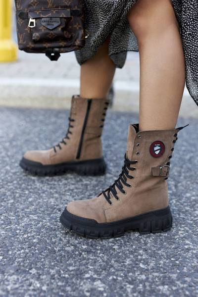 Dámské Traperky Hnědé Monope