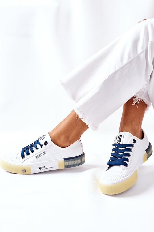 Dámské Kožené Tenisky BIG STAR II274132 Bílé