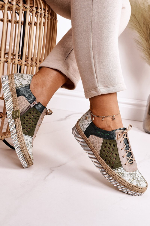 Dámske kožené topánky Maciejka Green 03339-09