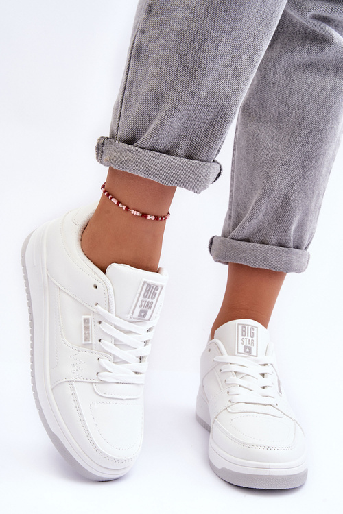 Dámske športové topánky tenisky Big Star MM274354 biela