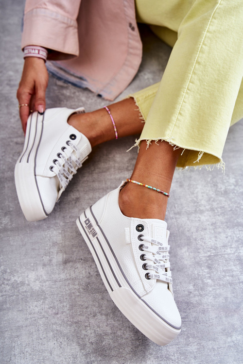 Nízké dámské tenisky Big Star KK274014 Bílé