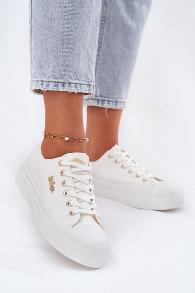 Dámske Tenisky Na Platforme Lee Cooper LCW-25-02-3289 Biele
