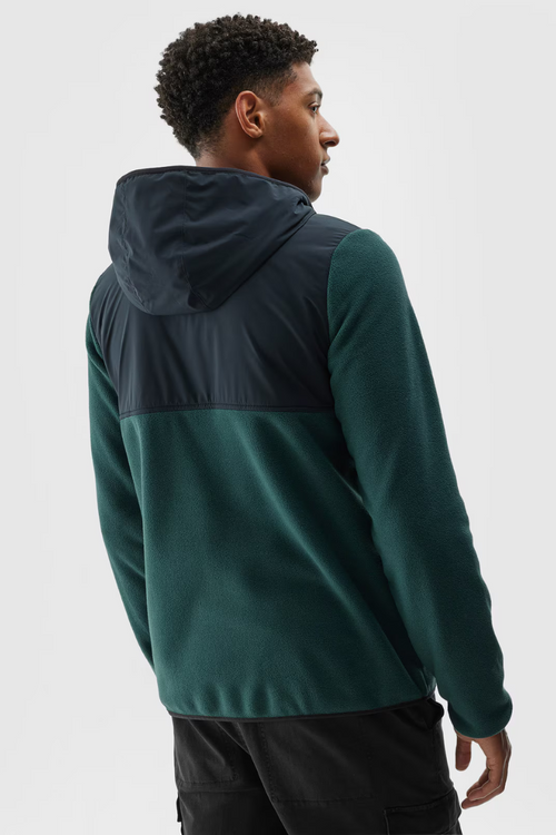 Pánský Polar S Kapucí Regular 4FWAW24TFLEM269-40S Tmavě Zelená