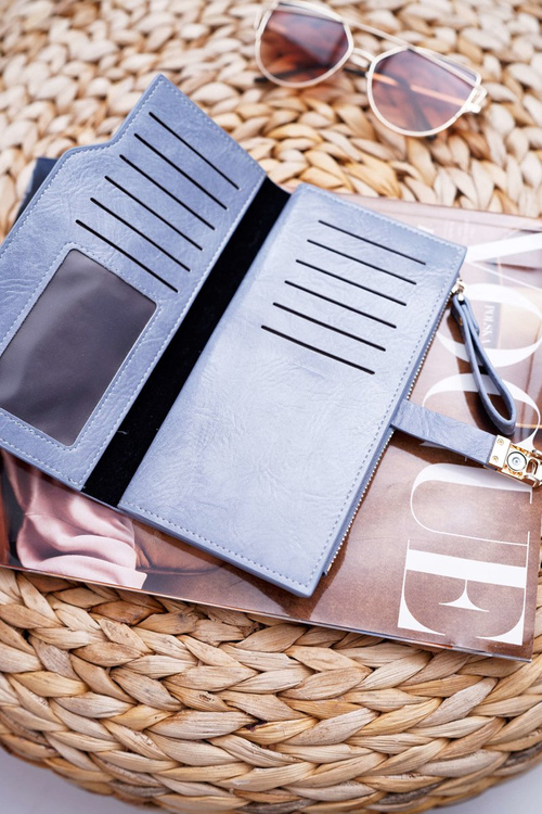 Veľká modrá AD-64 Dámska peňaženka