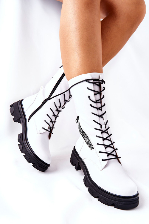 Boty Traperky TR747 Bile