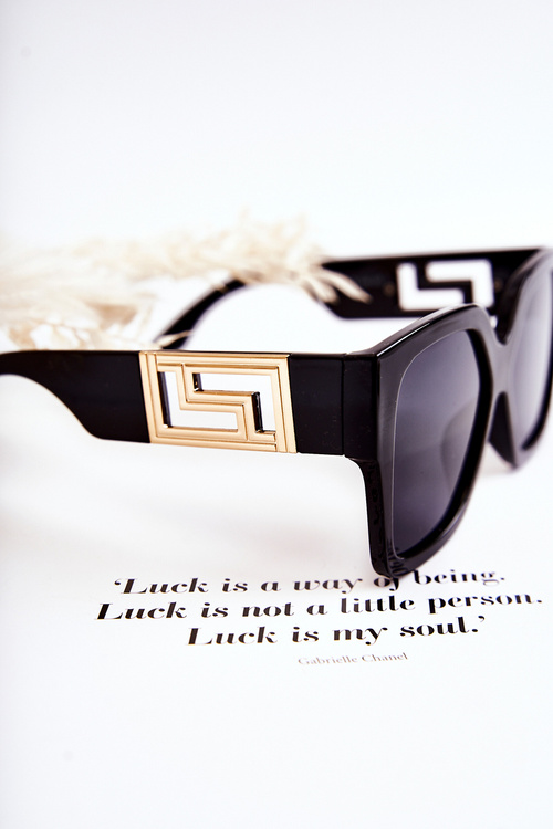 Módní dámské sluneční brýle V120045 Černá