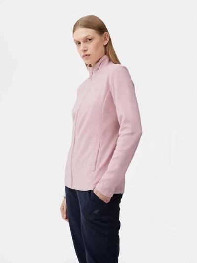 4f Pink Fleece so stojanom -Dámsky golier 4FSS23TFLEF049