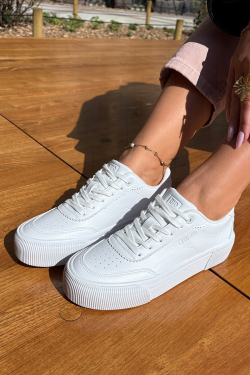 Nízke sneakersy z eko kože Big Star RR274303 Biele