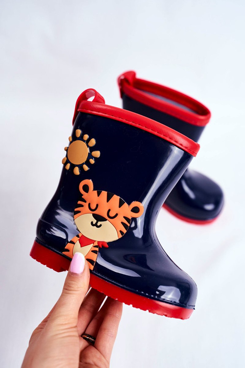 Detský gumový galoshes námorný tiger