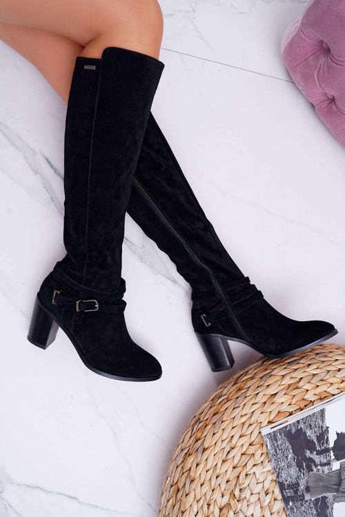 Dámske topánky na veľkej hviezde EE274520 Suede Post