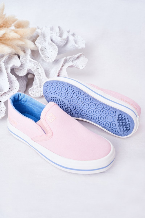 Dětské Nazouvací Tenisky Slip-On Big Star HH374009 Růžové