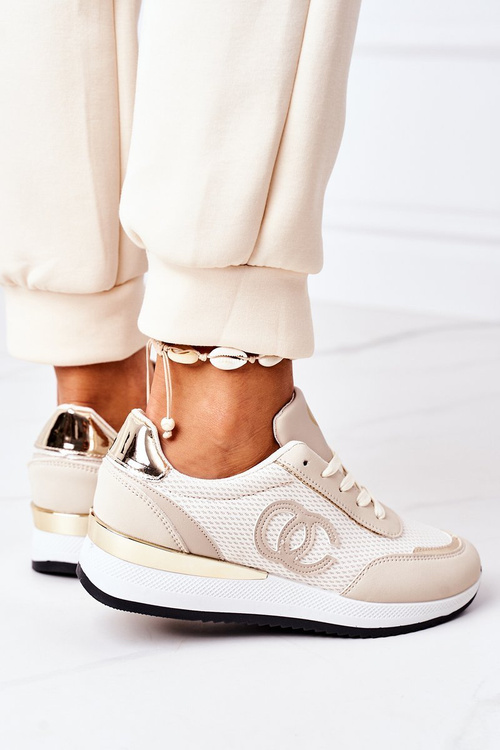 Dámská Sportovní Obuv Sneakersy Béžové Under Control