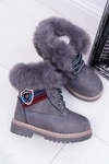 Dětské Chlapecká  Boty Teplé šedé Cobi