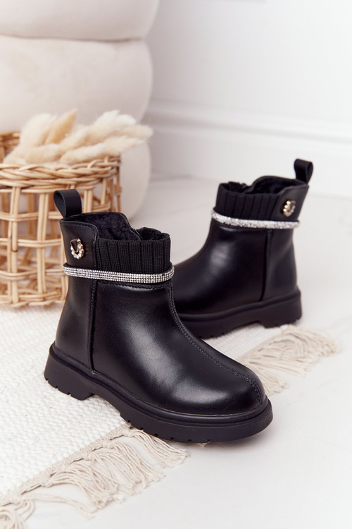 Dětské Boty S Flitry Černé Toffees