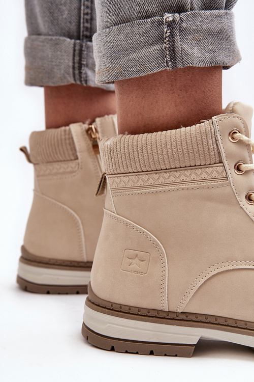 Dámské boty s izolací béžové Timon