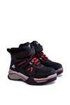 Detské topánky izolované čiernou vlnou Marco