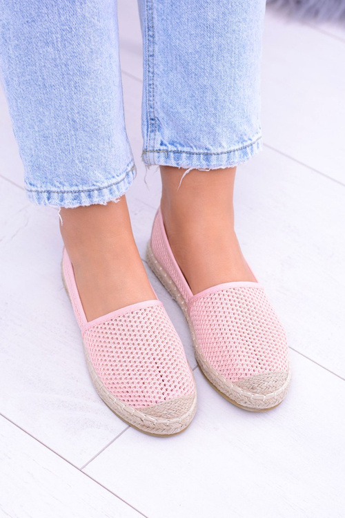 Dámské růžové perforované espadrilky Asumi