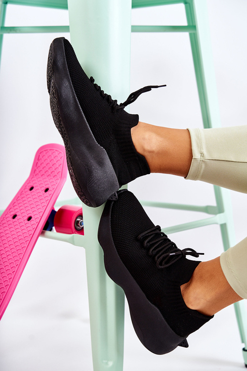 Nazouvací dámské sportovní boty Černé Dalmiro