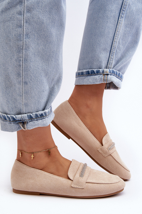 Dámske mokasíny z Ekozamsz Beige Ladite