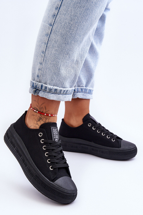 Dámske tenisky na platforme Big Star LL274A176 čierna