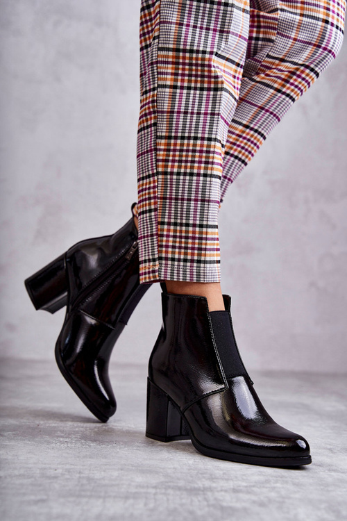 Klasické lakované topánky la.fi 260035b-la čierne