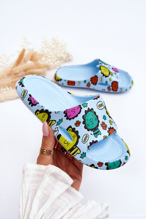 Detská ľahká pena flip -flops ligy Blue Esther