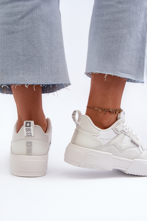 Lehké dámské tenisky Big Star NN274322 Memory Foam System Bílé