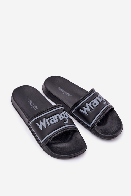 Pánske Šľapky WRANGLER AVERELL SLIDER MEN LOW 20251042.25Y Čierne