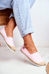 Dámské Espadrilky Pletená Podešev Růžový Big Star DD274728