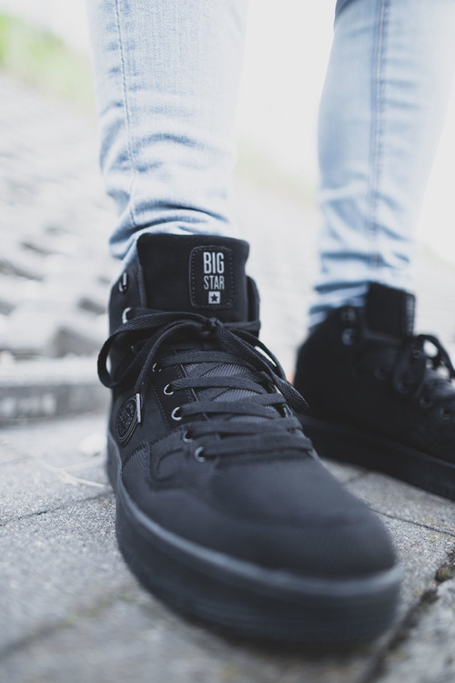 Pánske športové topánky Big Star High Black EE174433