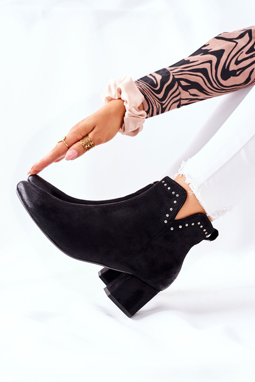 Dámske semišové topánky Black Brinlack