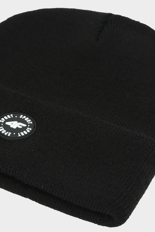 Detská zimná čiapka 4F 4FJWAW24ACAPU444-21S čierna