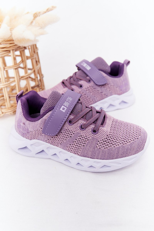 Dětské Sportovní Obuv Sneakersy Big Star HH374183 Fialové
