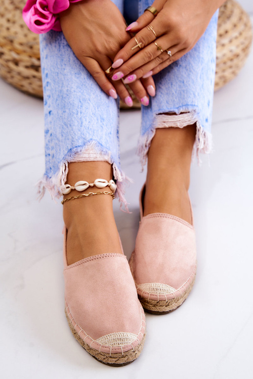 Dámské klasické espadrilky Big Star JJ274955 Růžové