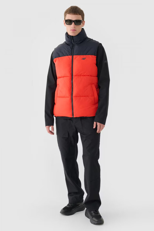 Pánsky Perový Bezrukávnik 4F Červená 4FWAW24TVJAM147-62S