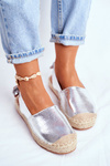 Dámské Espadrilky stříbrné Kontres