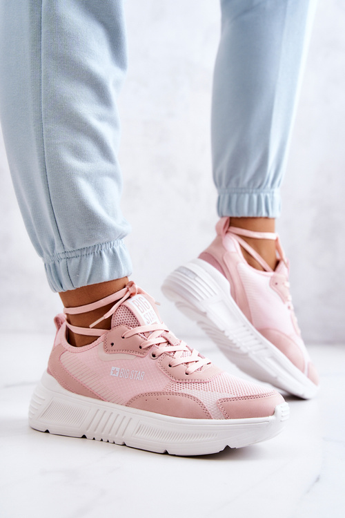 Módne tenisky športové topánky Veľká hviezda JJ274595 Pink